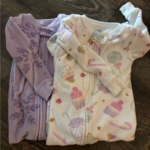 Carter's Kids Pajama Set - Lavender and Cream